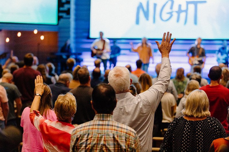 Congregation Worshiping at Upstate Worship Recovery Night