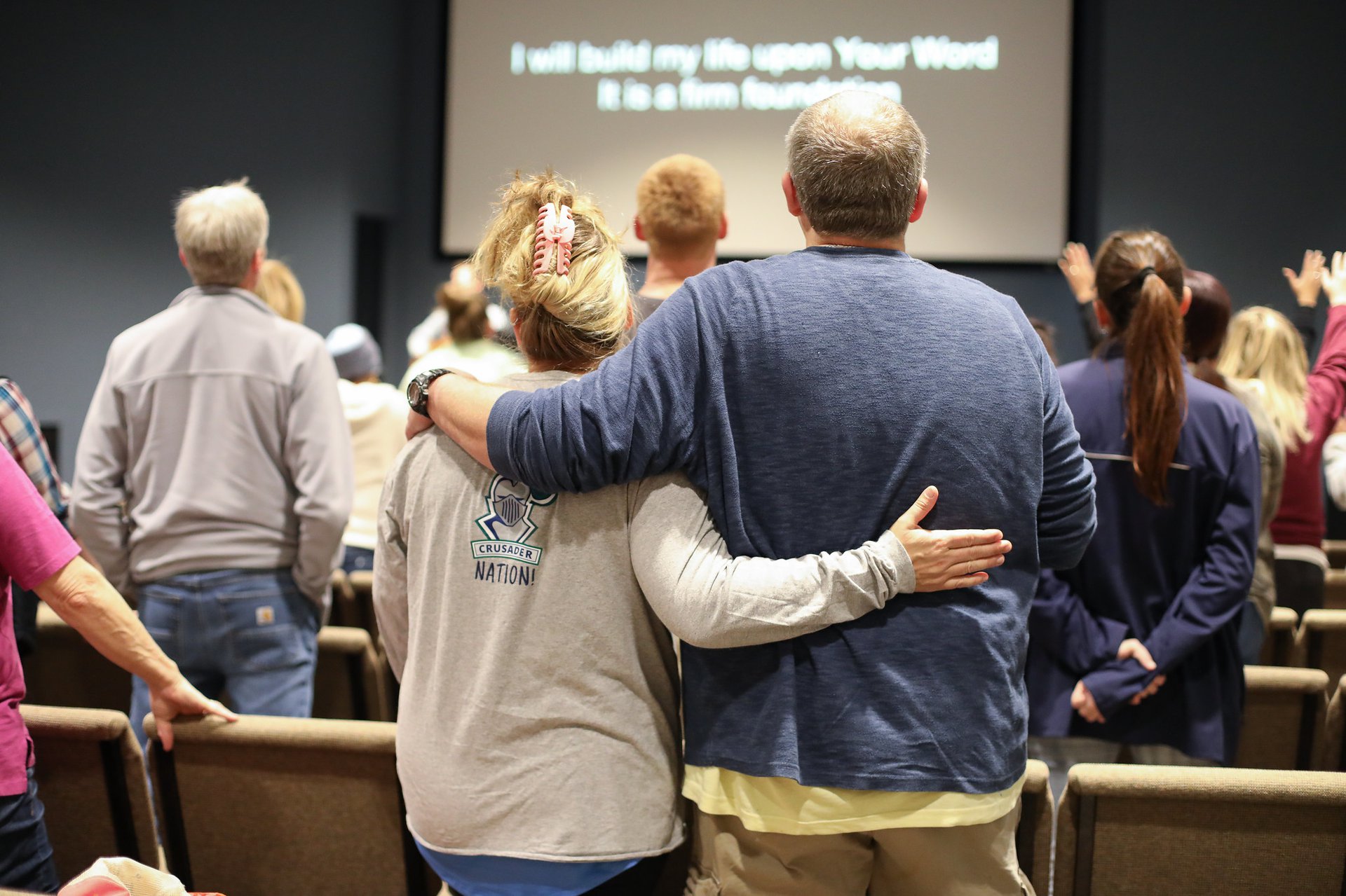 couple worshiping
