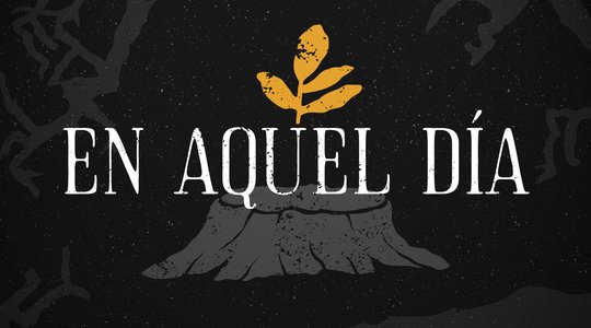 In That Day Series Graphic with Shoot Coming out of Tree Trunk