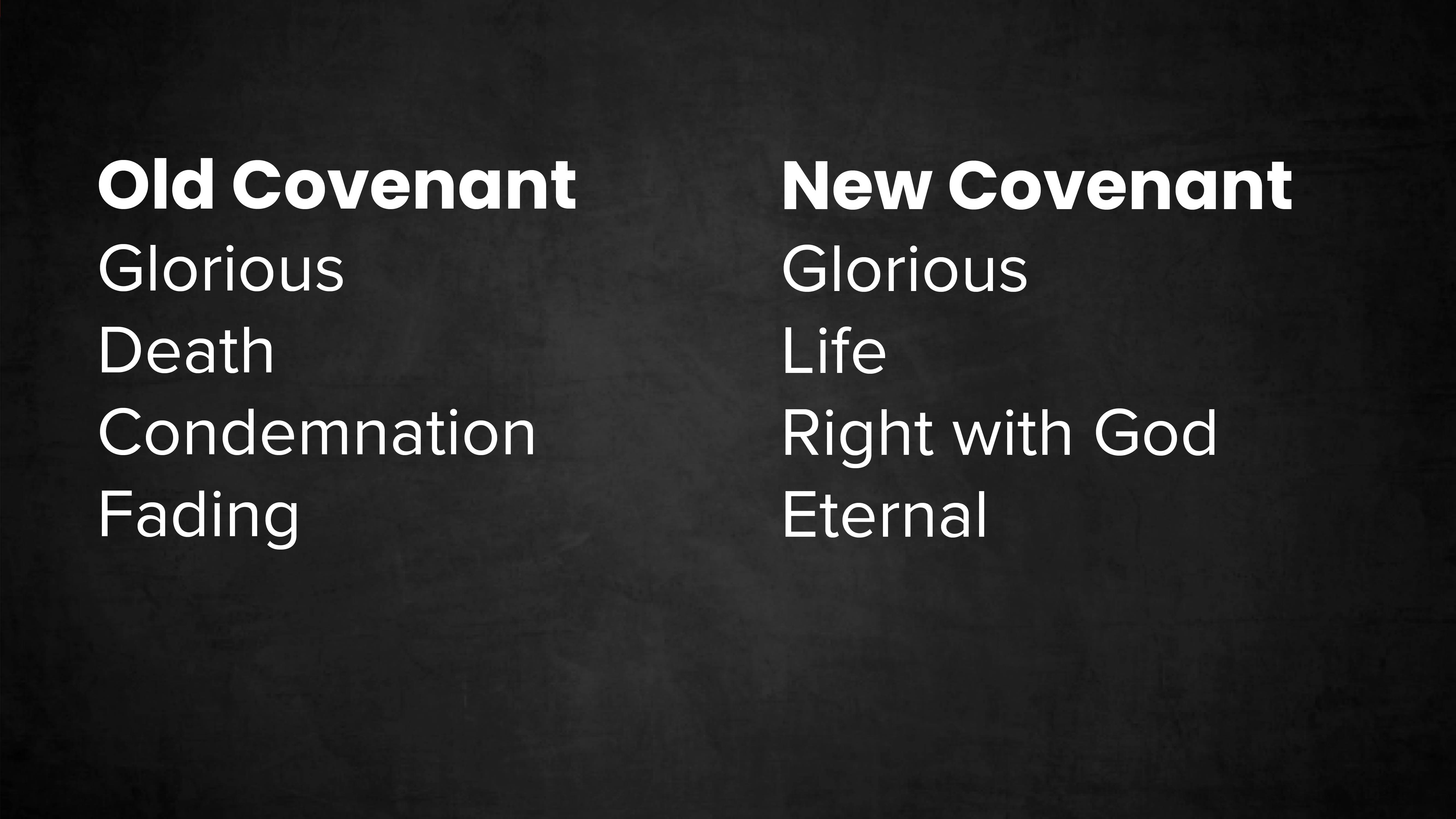 Old and New Covenant