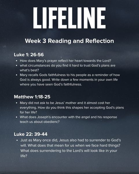 Lifeline - GCS Series Weekly Handout 5.5x8.5