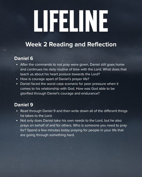 Lifeline - GCS Series Weekly Handout 5.5x8.5