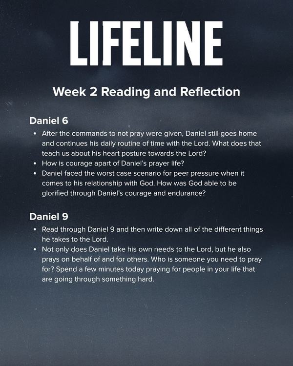 Lifeline - GCS Series Weekly Handout 5.5x8.5