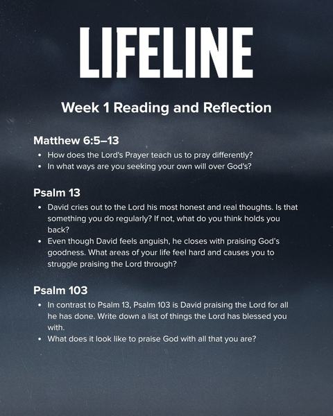Lifeline - GCS Series Weekly Handout 5.5x8.5