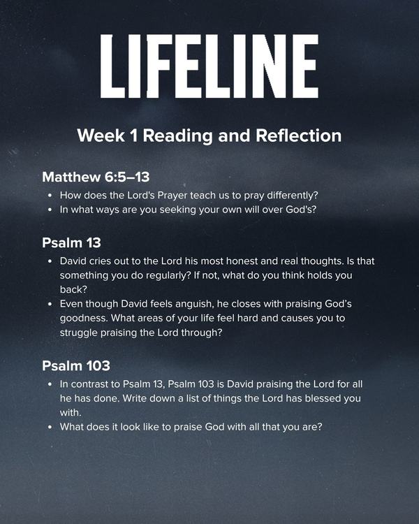Lifeline - GCS Series Weekly Handout 5.5x8.5