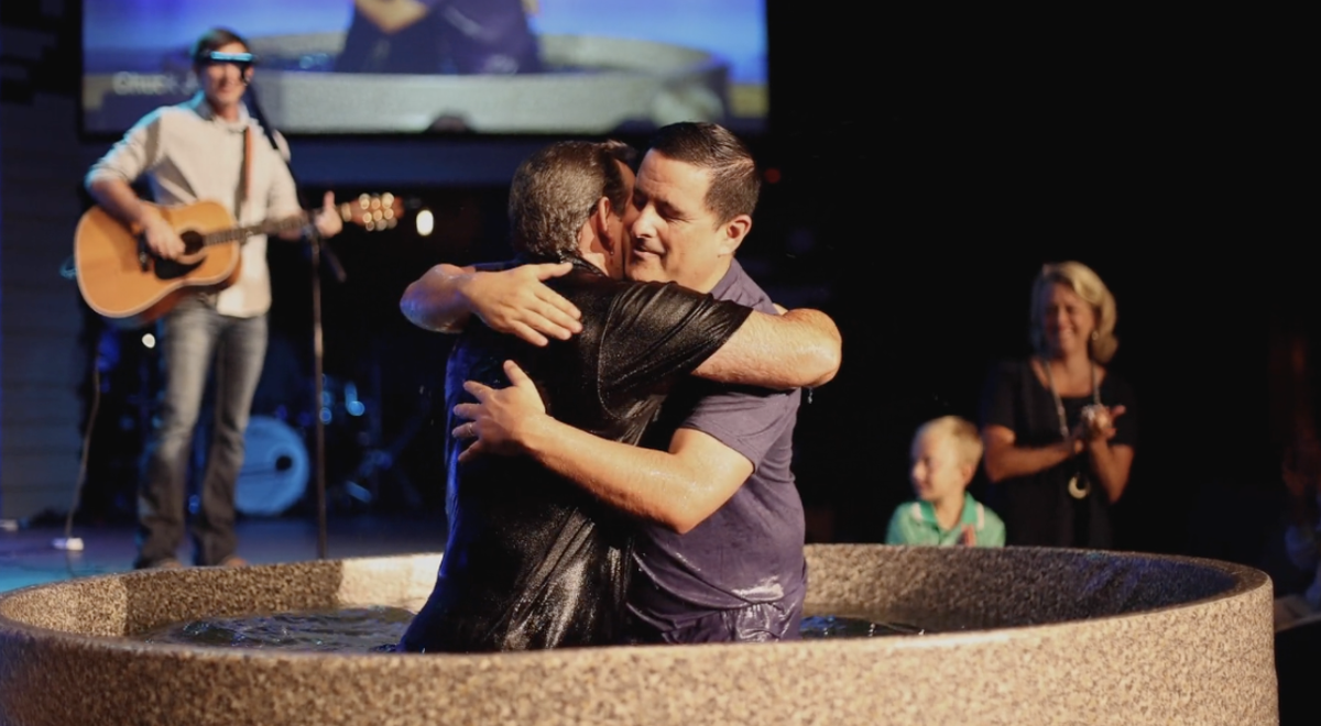 celebrating baptism