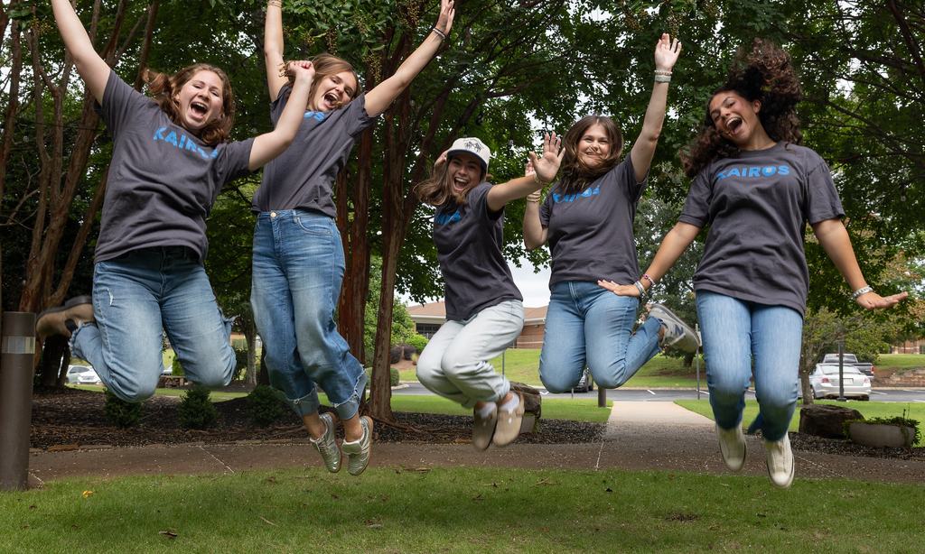 kairos 2025 interns jumping