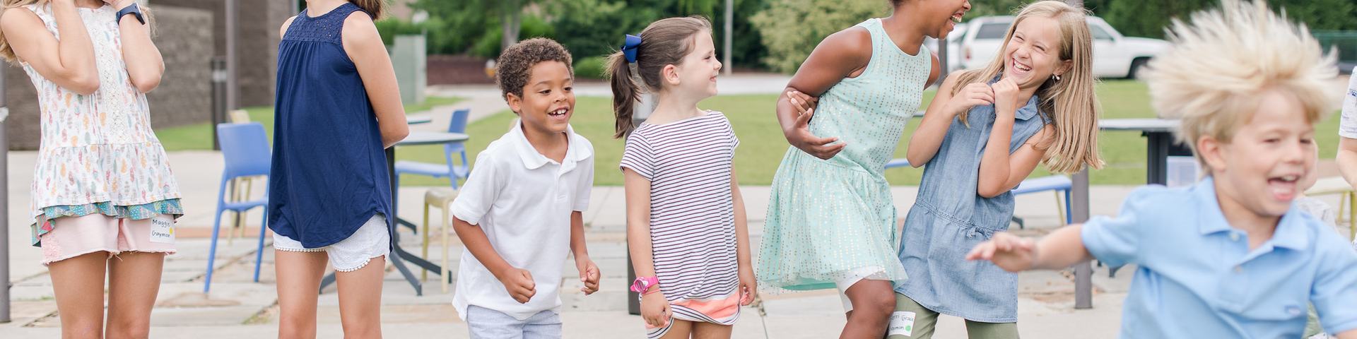 kids playing outside